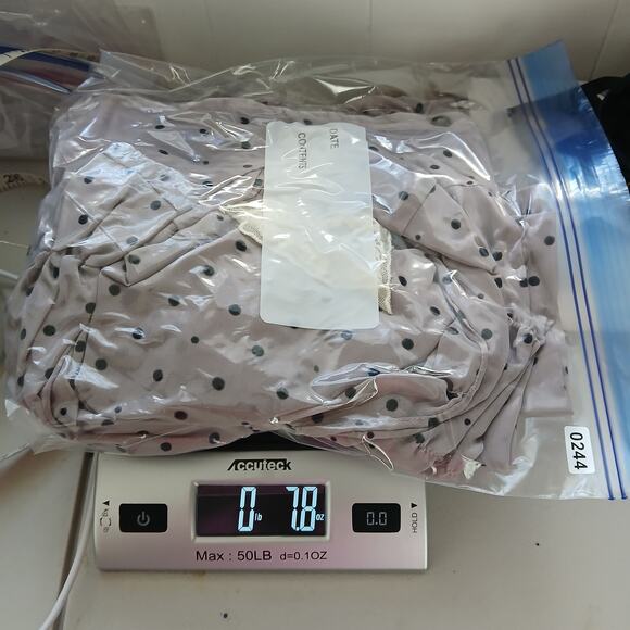 AsKnowAs Sheer Velour Polka Dot Wrap Dress Womens SM Retro Romantic Whimsy - Picture 11 of 11